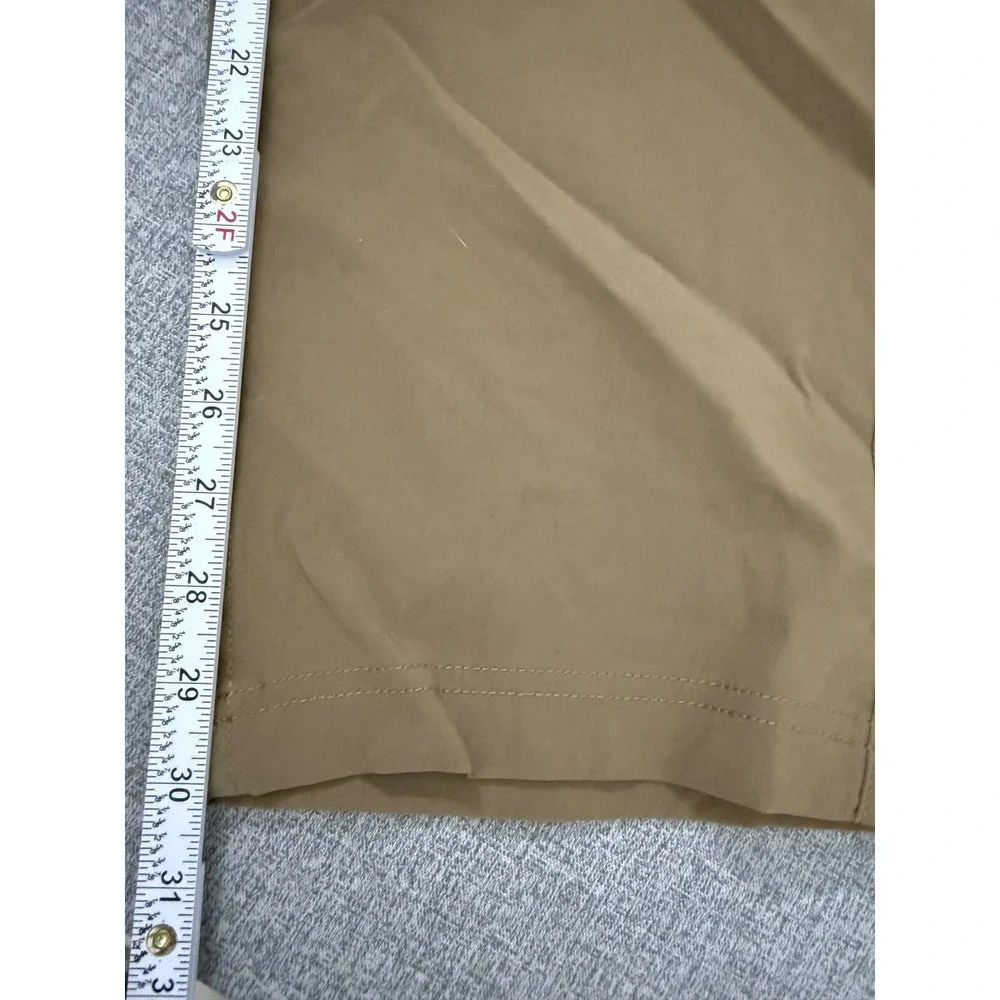 NWOT Duluth Trading Co Mens Tan Nylon Spandex Cargo Pants with Belt LX30